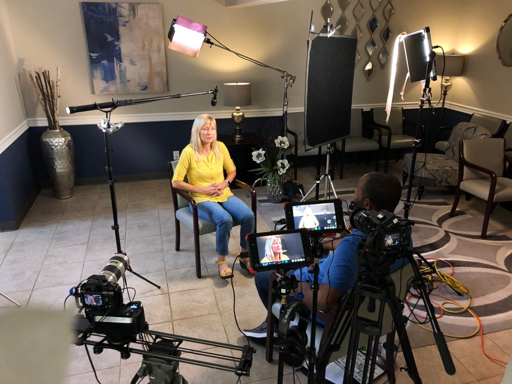 Full service video production on location in St Louis filming a documentary